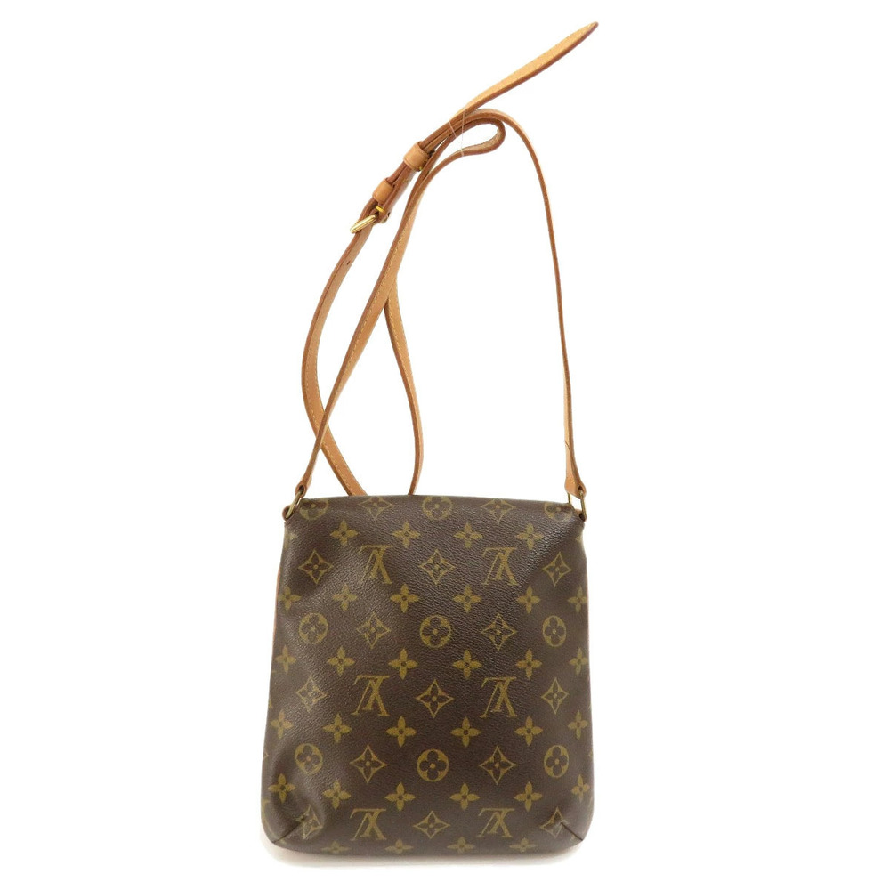 Louis Vuitton Shoulder Long Monogram Bag Canvas Salsa Musette Brown